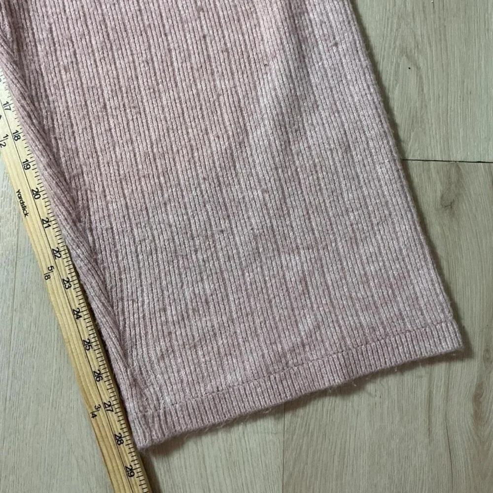 DKNY Women's Knit Lounge Pants Wide Leg‎ Drawstring Waist Pink XL